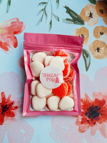 Strawberry heart drops